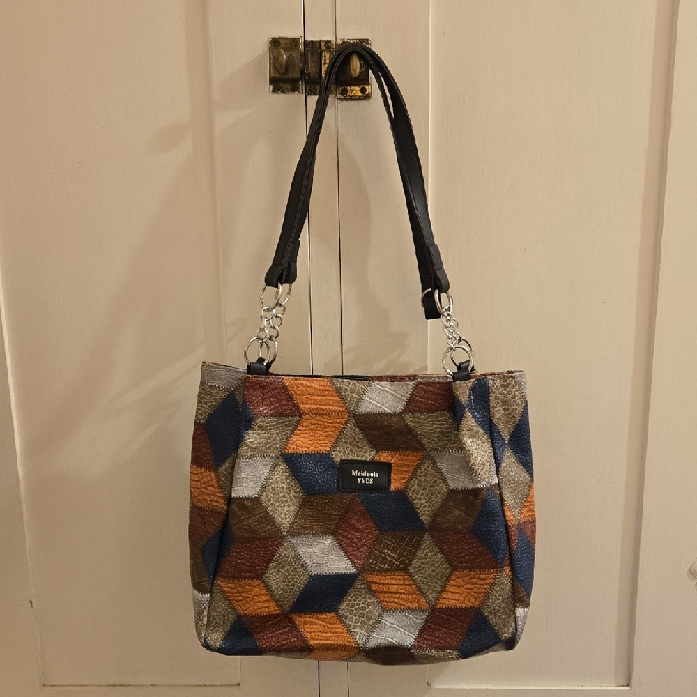 Meiduola YYDS multi colored diamond patterned bag
